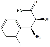 (2S,3S)-3-Amino-3-(2-fluoro-phenyl)-2-hydroxy-propanoic acid Struktur