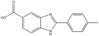 2-p-Tolyl-1H-benzimidazole-5-carboxylic acid Struktur