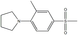 1-[(2-Methyl-4-methylsulfonyl)phenyl]pyrrolidine- Struktur