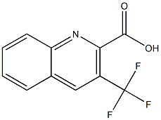 3-Trifluoromethyl-2-quinolinecarboxylic acid Struktur