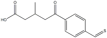 3-METHYL-5-OXO-(4-THIOMETHYLPHENYL)VALERIC ACID Struktur