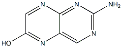 2-Amino-6-hydroxypteridine Struktur