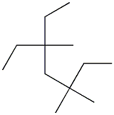 3,3,5-trimethyl-5-ethylheptane Struktur