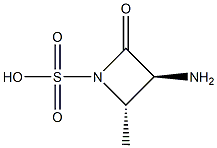 (3S-TRANS)-3-AMINO-4-METHYL-2-OXOAZETIDINE-1-SULPHONIC ACID Struktur