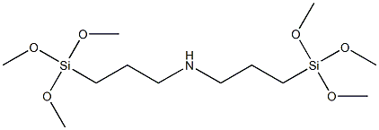 BIS-(GAMMA TRIMETHOXYSILYL PROPYL)AMINE Struktur