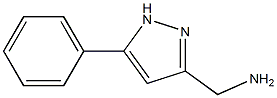 5-PHENYL-1H-PYRAZOLE-3-METHYLAMINE Struktur