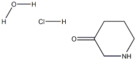 3-PIPERIDONE HYDROCHLORIDE HYDRATE Struktur