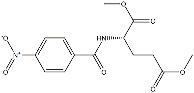 Dimethyl-N-(4-nitrobenzoyl)-L-glutamage Struktur