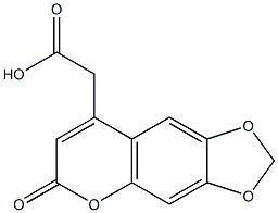 4-CARBOXYMETHYL-6,7-METHYLENEDIOXYCOUMARIN 95+% Struktur