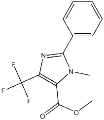 3-METHYL-2-PHENYL-5-TRIFLUOROMETHYL-3H-IMIDAZOLE-4-CARBOXYLIC ACID METHYL ESTER Struktur