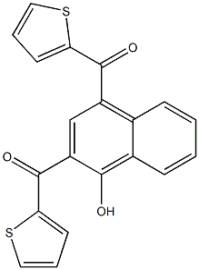 (1-HYDROXY-4-(THIOPHENE-2-CARBONYL)-NAPHTHALEN-2-YL)-THIOPHEN-2-YL-METHANONE Struktur