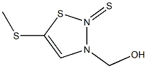 3-HYDROXYMETHYL-5-METHYLTHIOTHIADIAZOLIN-2-THIONE Struktur