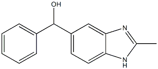 5-{(HYDROXY)PHENYLMETHYL}-2-METHYL-1H-BENZIMIDAZOLE Struktur