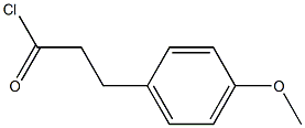 P-METHOXYPHENYLPROPIONYL CHLORIDE Struktur