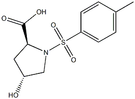 (4R)-4-HYDROXY-1-[(4-METHYLPHENYL)SULFONYL]-L-PROLINE Struktur