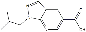 1-ISOBUTYL-1H-PYRAZOLO[3,4-B]PYRIDINE-5-CARBOXYLIC ACID Struktur