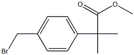 2-(4-BROMOMETHYL-PHENYL)-2-METHYL-PROPIONIC ACID METHYL ESTER Struktur