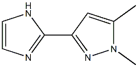 3-(1H-IMIDAZOL-2-YL)-1,5-DIMETHYL-1H-PYRAZOLE Struktur