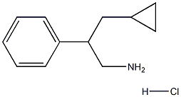 3-CYCLOPROPYL-2-PHENYLPROPAN-1-AMINE HYDROCHLORIDE Struktur