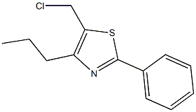 5-(CHLOROMETHYL)-2-PHENYL-4-PROPYL-1,3-THIAZOLE Struktur