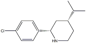 CIS-2-(4-CHLOROPHENYL)-4-ISOPROPYLPIPERIDINE Struktur