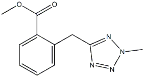 METHYL 2-[(2-METHYL-2H-TETRAZOL-5-YL)METHYL]BENZOATE Struktur