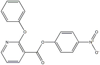 4-nitrophenyl 2-phenoxynicotinate Struktur