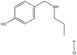 4-[(propylamino)methyl]benzenol hydrachloride Struktur