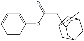 phenyl 2-(2-methyl-2-adamantyl)acetate Struktur