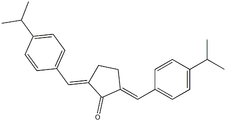 2,5-di(4-isopropylbenzylidene)cyclopentan-1-one Struktur