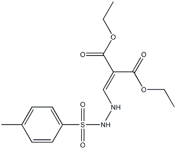 diethyl 2-({2-[(4-methylphenyl)sulfonyl]hydrazino}methylidene)malonate Struktur