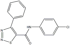 N5-(4-chlorophenyl)-4-phenyl-1,2,3-thiadiazole-5-carboxamide Struktur