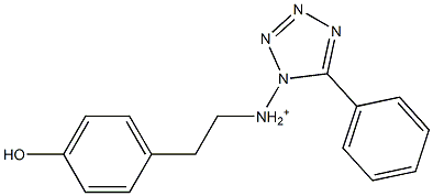 .5-phenyltetrazolyl 2-(4-hydroxyphenyl)ethylamine salt Struktur