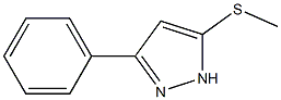 5-(methylthio)-3-phenyl-1H-pyrazole Struktur