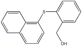 [2-(1-naphthylthio)phenyl]methanol Struktur