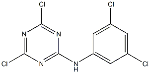 N2-(3,5-dichlorophenyl)-4,6-dichloro-1,3,5-triazin-2-amine Struktur