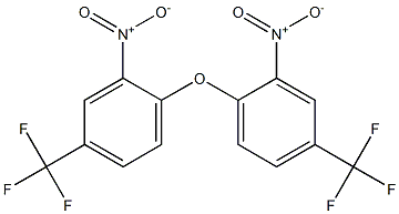 2-nitro-1-[2-nitro-4-(trifluoromethyl)phenoxy]-4-(trifluoromethyl)benzene Struktur