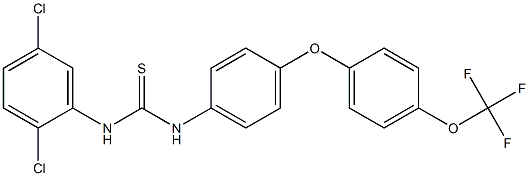 N-(2,5-dichlorophenyl)-N'-{4-[4-(trifluoromethoxy)phenoxy]phenyl}thiourea Struktur