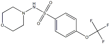 N-morpholino-4-(trifluoromethoxy)benzenesulfonamide Struktur