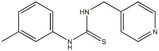 N-(3-methylphenyl)-N'-(4-pyridylmethyl)thiourea Struktur