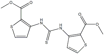 methyl 3-[({[2-(methoxycarbonyl)-3-thienyl]amino}carbothioyl)amino]thiophene-2-carboxylate Structure