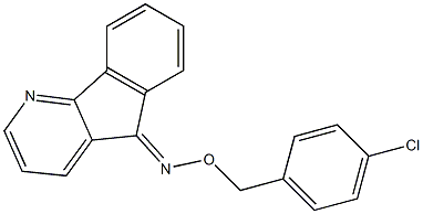 5H-indeno[1,2-b]pyridin-5-one O-(4-chlorobenzyl)oxime Struktur