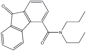 N4,N4-dipropyl-9-oxo-9H-fluorene-4-carboxamide Struktur