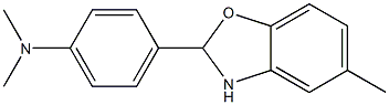 N1,N1-dimethyl-4-(5-methyl-2,3-dihydro-1,3-benzoxazol-2-yl)aniline Struktur