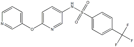 N1-[6-(3-pyridyloxy)-3-pyridyl]-4-(trifluoromethyl)benzene-1-sulfonamide Struktur