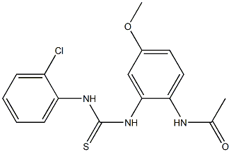 N1-(2-{[(2-chloroanilino)carbothioyl]amino}-4-methoxyphenyl)acetamide Struktur