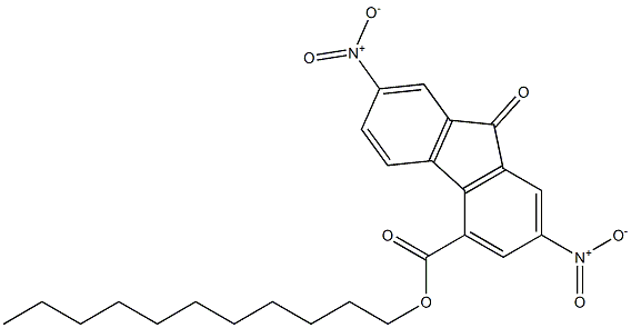 undecyl 2,7-dinitro-9-oxo-9H-fluorene-4-carboxylate Struktur