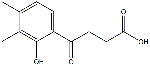 4-(2-hydroxy-3,4-dimethylphenyl)-4-oxobutanoic acid Struktur