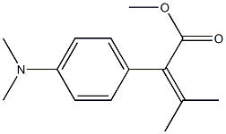 methyl 2-[4-(dimethylamino)phenyl]-3-methylbut-2-enoate Struktur