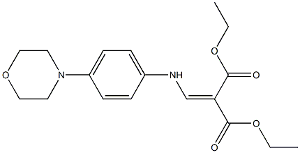 diethyl 2-[(4-morpholinoanilino)methylidene]malonate Struktur